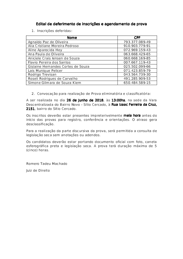 Disponibilizado em 28/05/2018